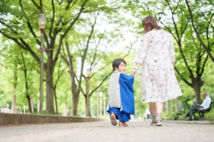 七五三プチロケ新緑ご家族