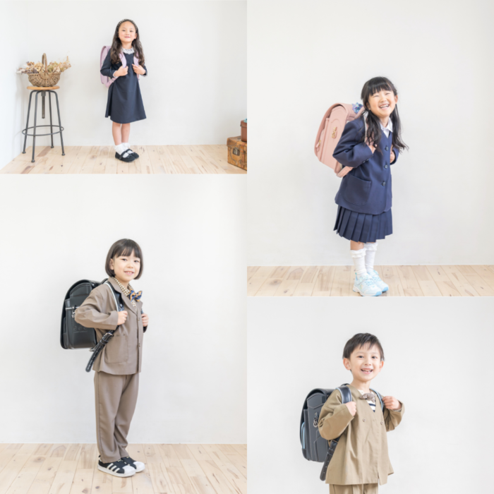 ランドセルを背負った初々しいイメージも
